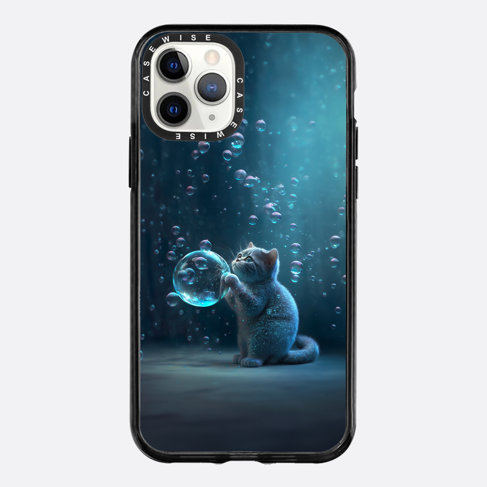 Blue Bubble Cat - Case