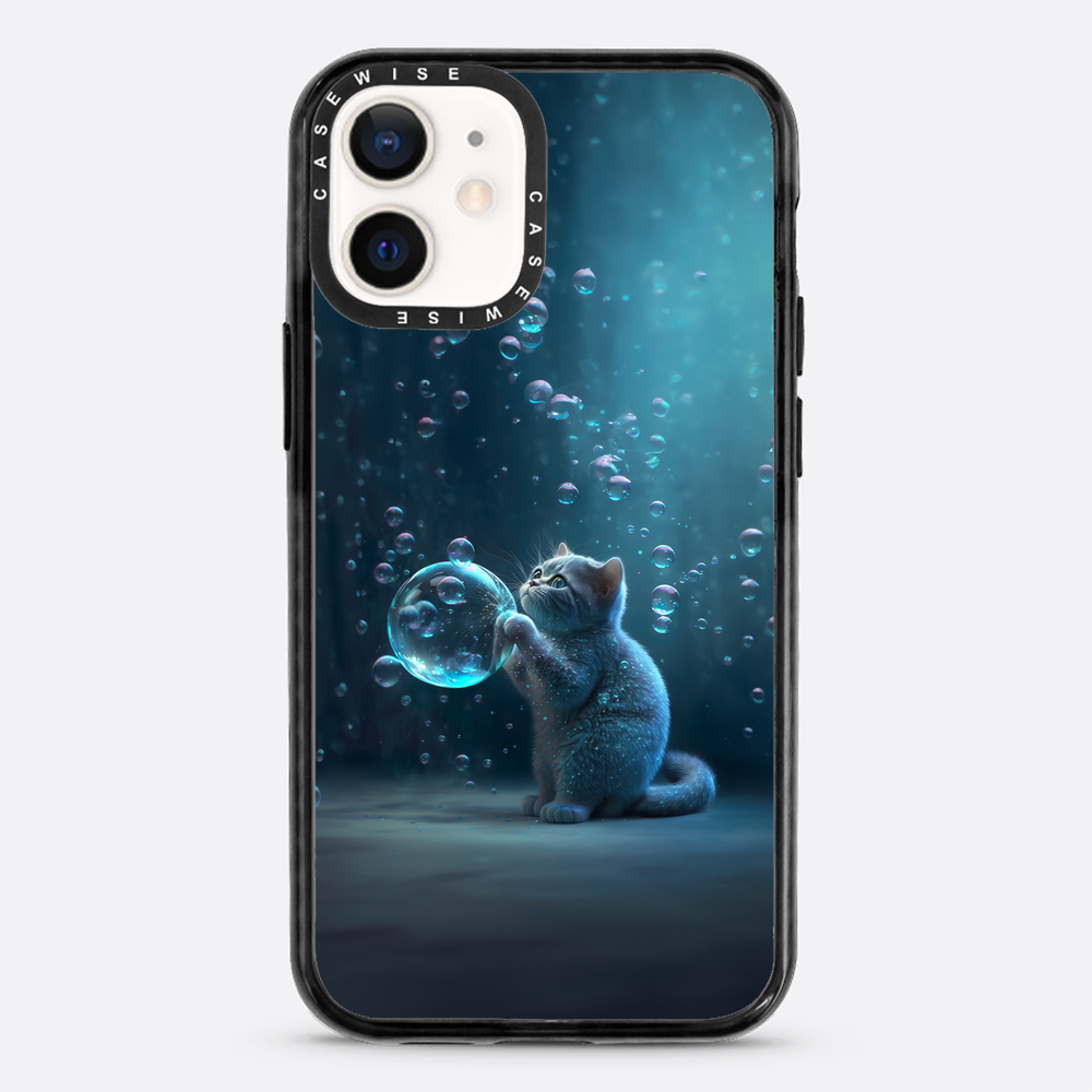 Blue Bubble Cat - Case