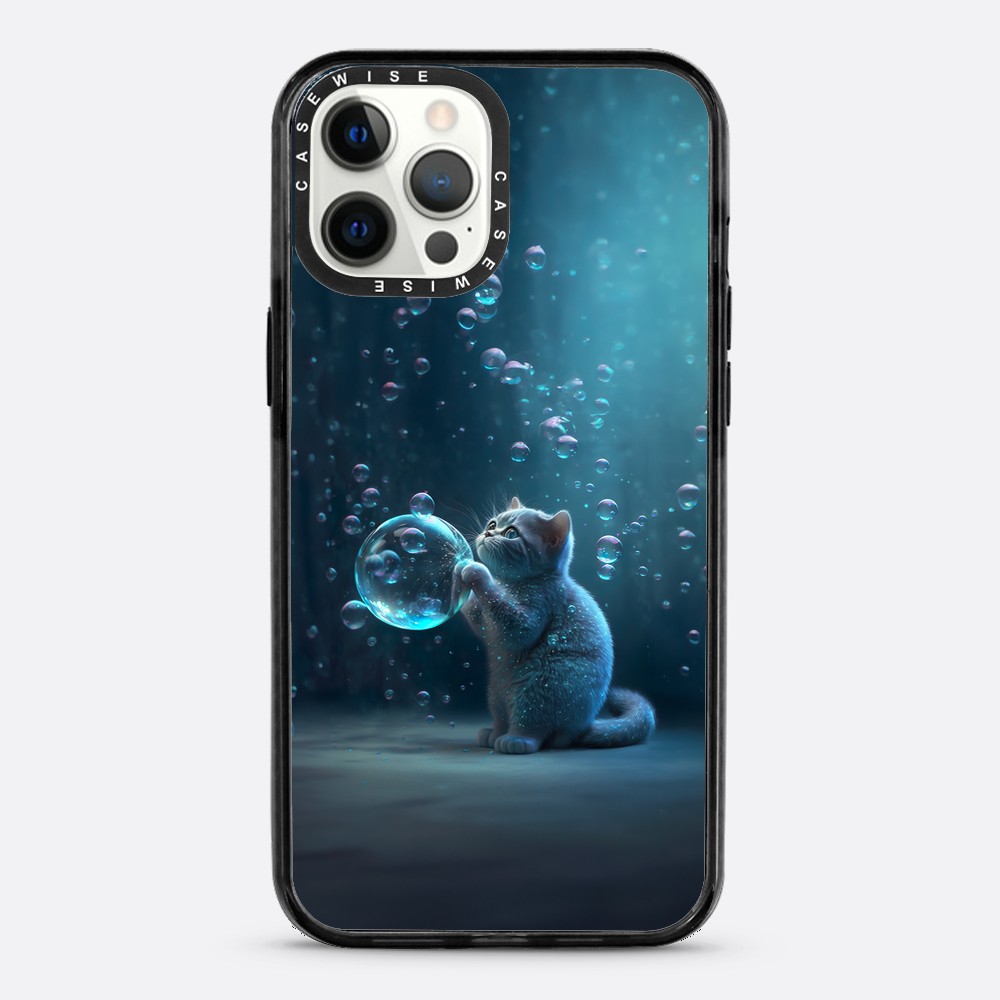 Blue Bubble Cat - Case