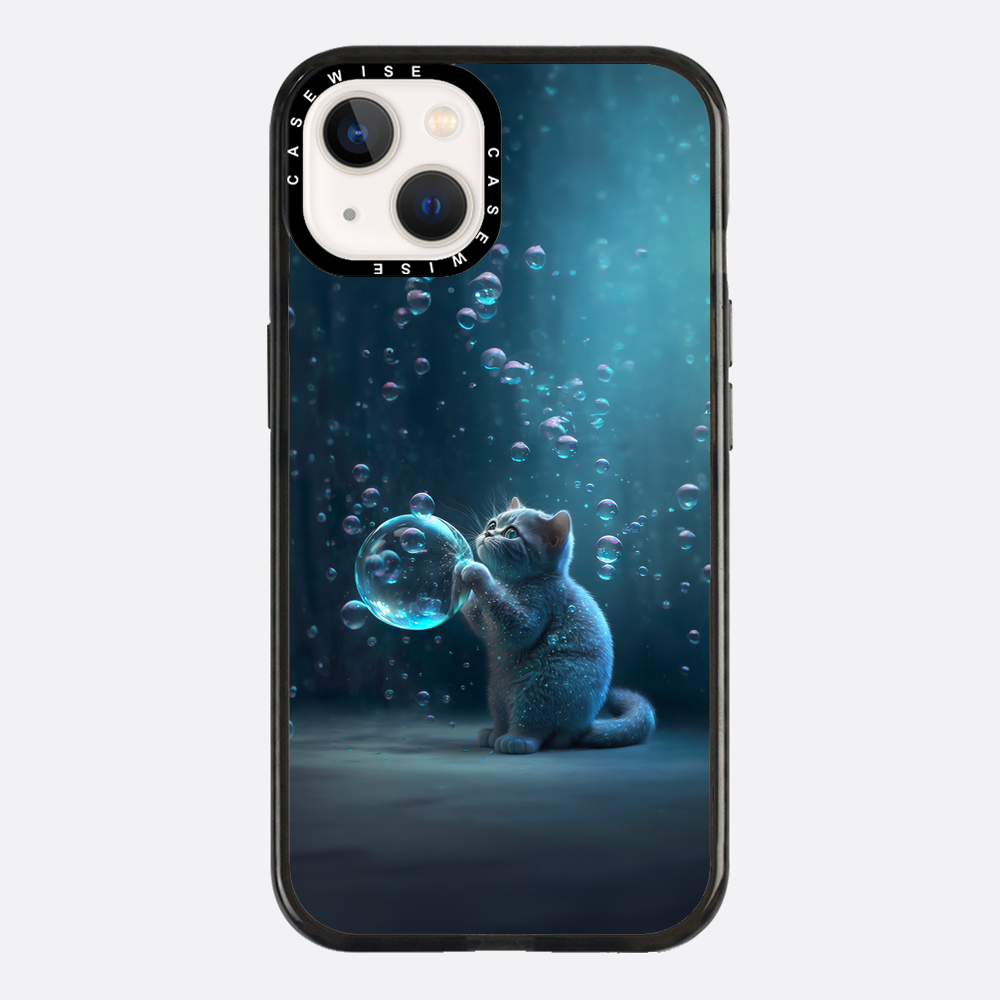 Blue Bubble Cat - Case