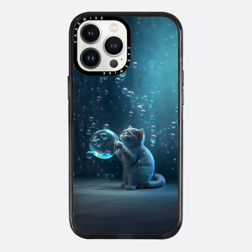 Blue Bubble Cat - Case