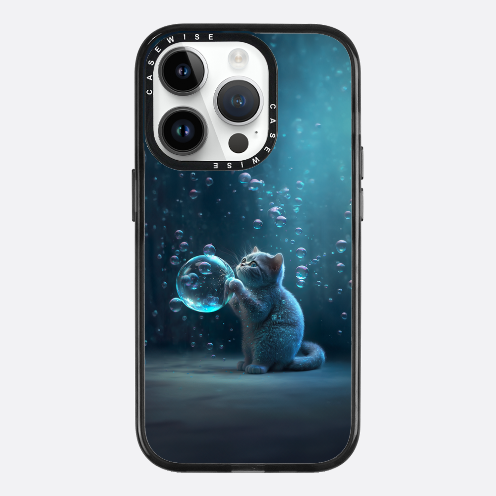 Blue Bubble Cat - Case