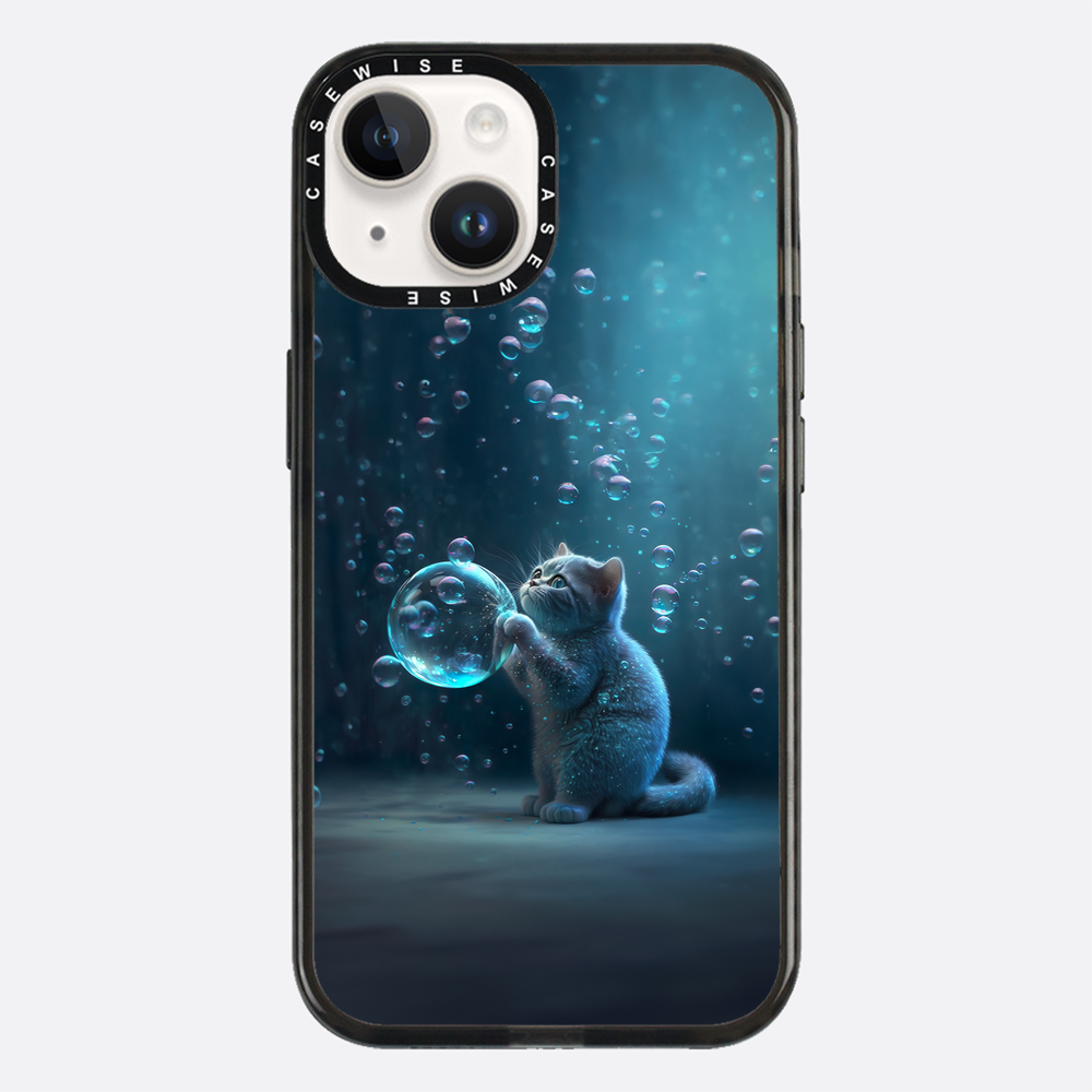 Blue Bubble Cat - Case