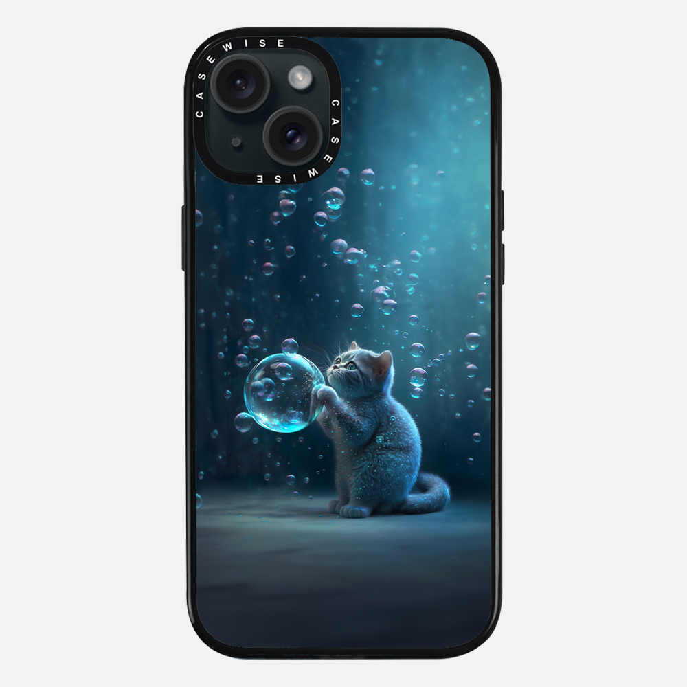 Blue Bubble Cat - Case