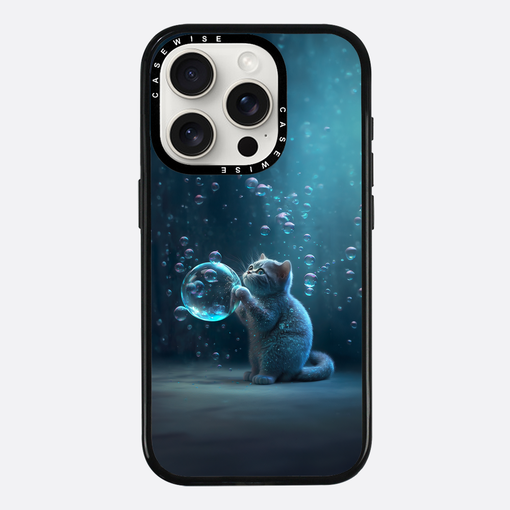 Blue Bubble Cat - Case
