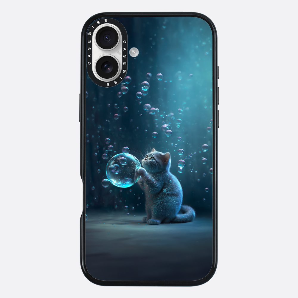 Blue Bubble Cat - Case
