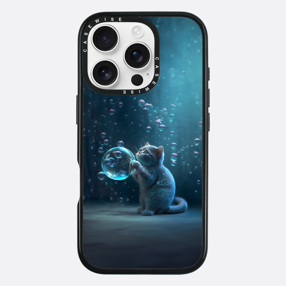 Blue Bubble Cat - Case