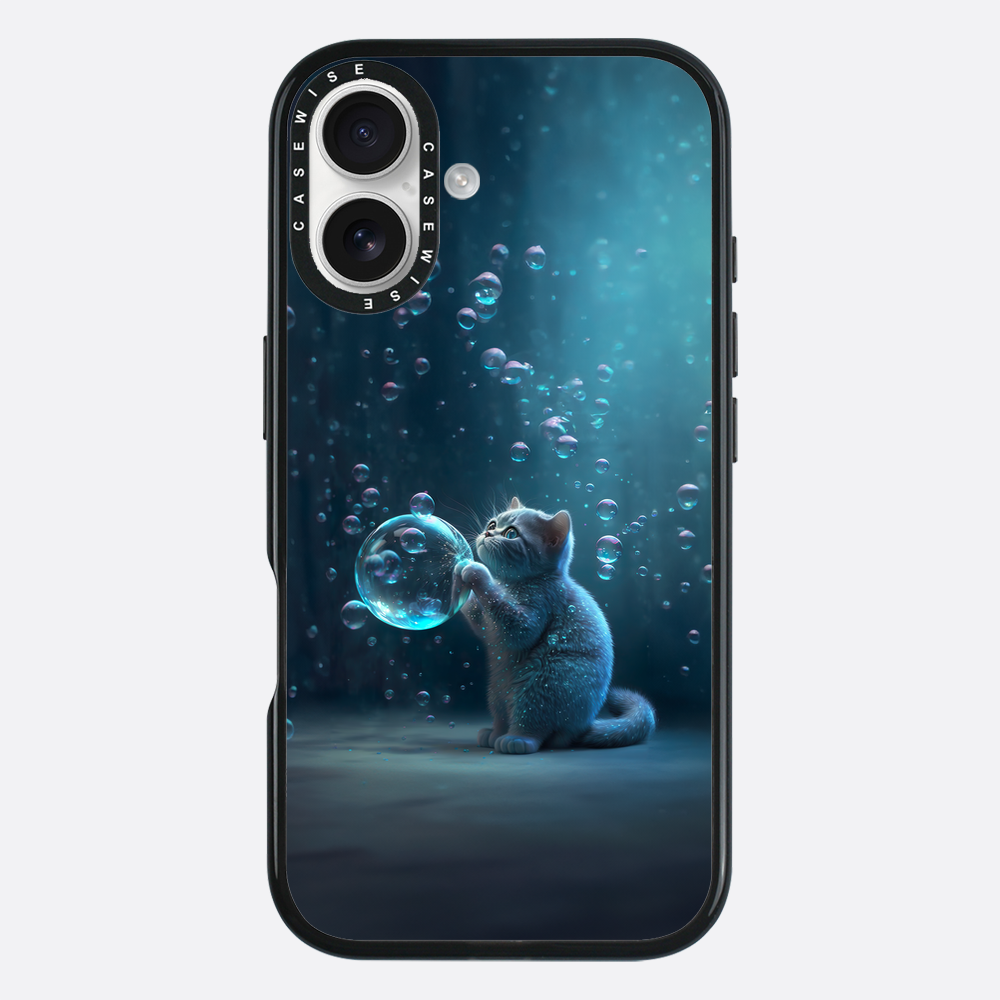 Blue Bubble Cat - Case