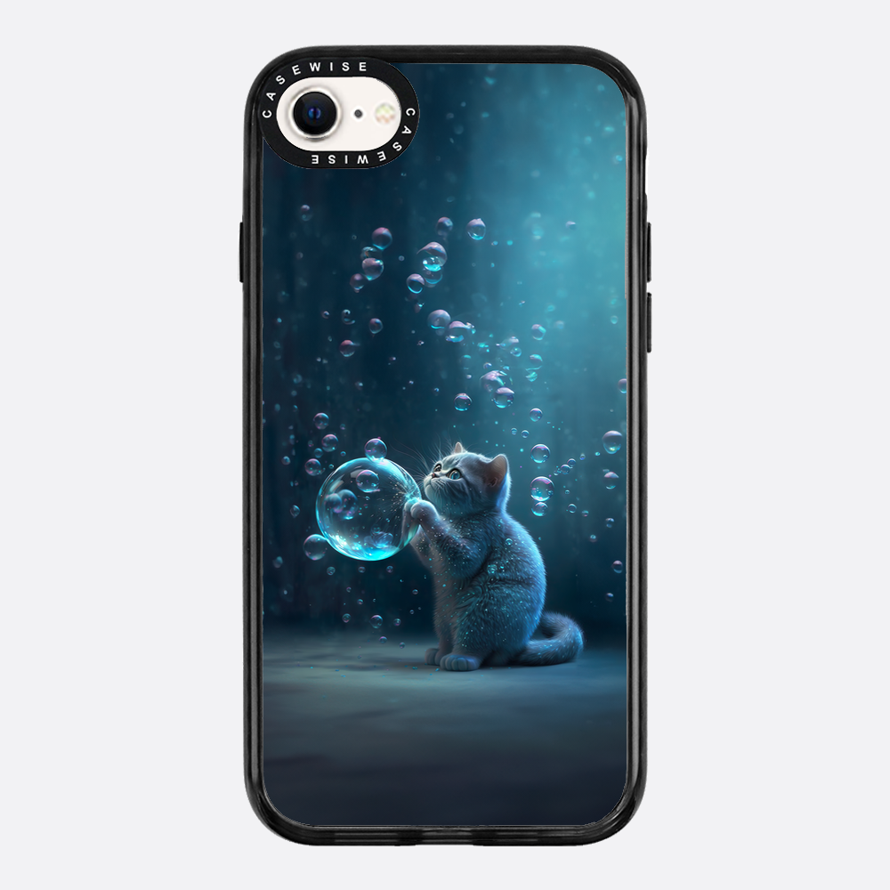 Blue Bubble Cat - Case