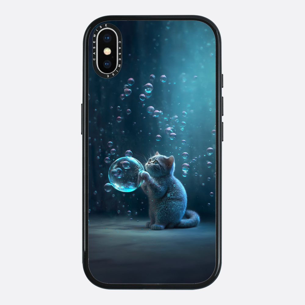 Blue Bubble Cat - Case