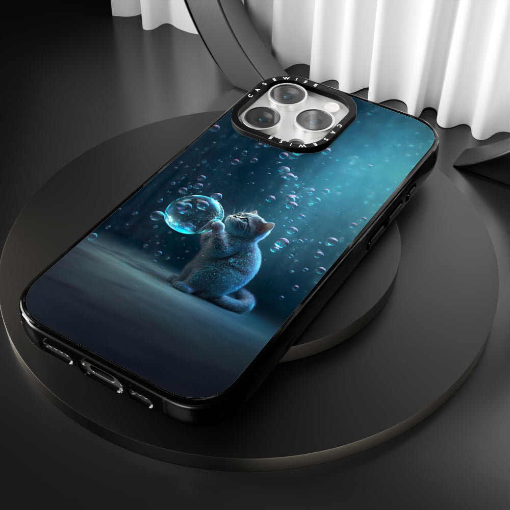 Blue Bubble Cat - Case