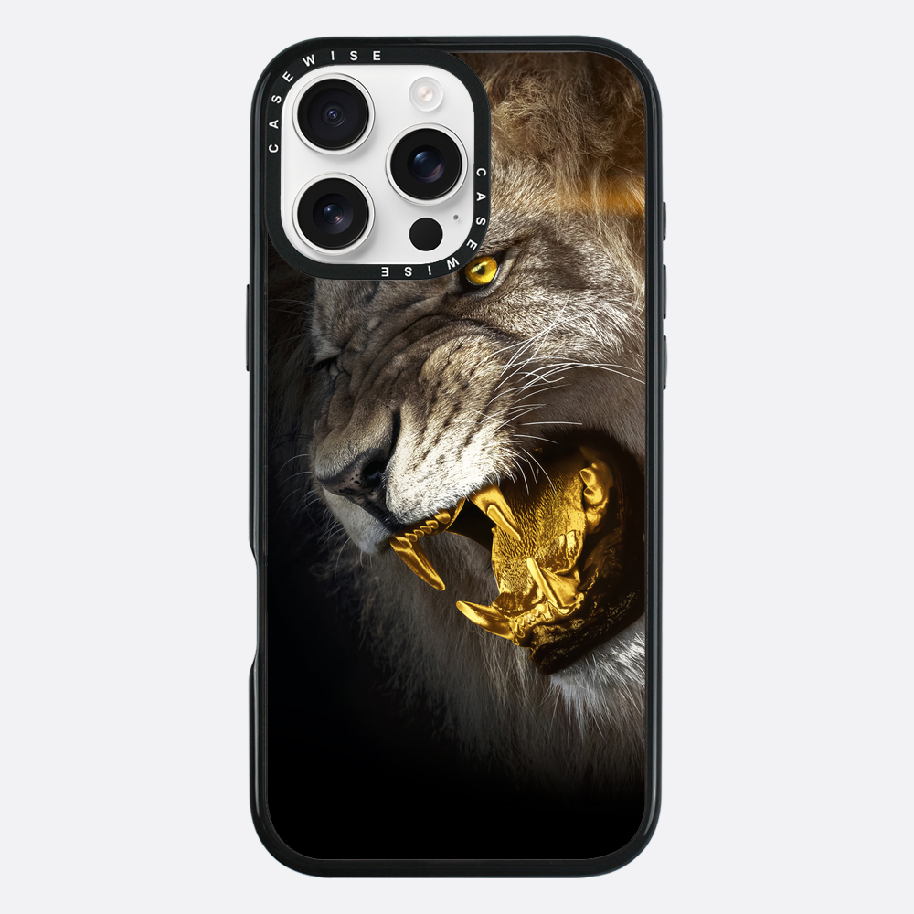 golden angry lion - Case