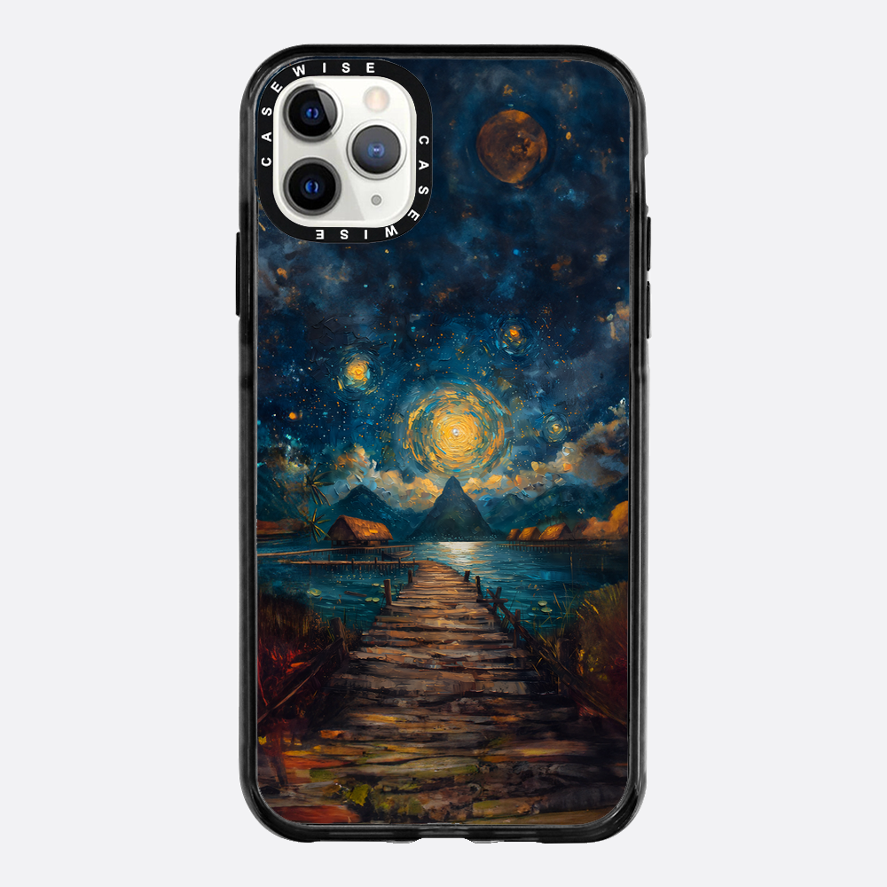 Coastal Pier Painting - Case