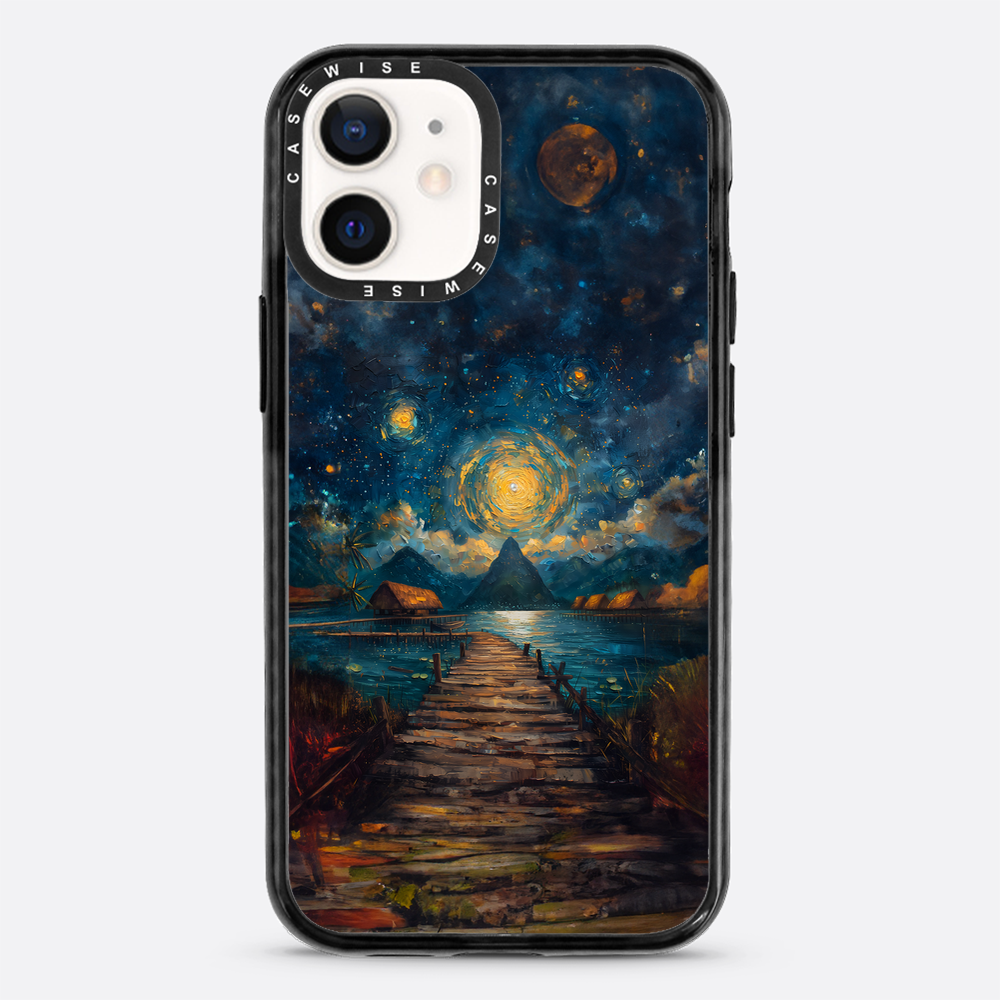 Coastal Pier Painting - Case