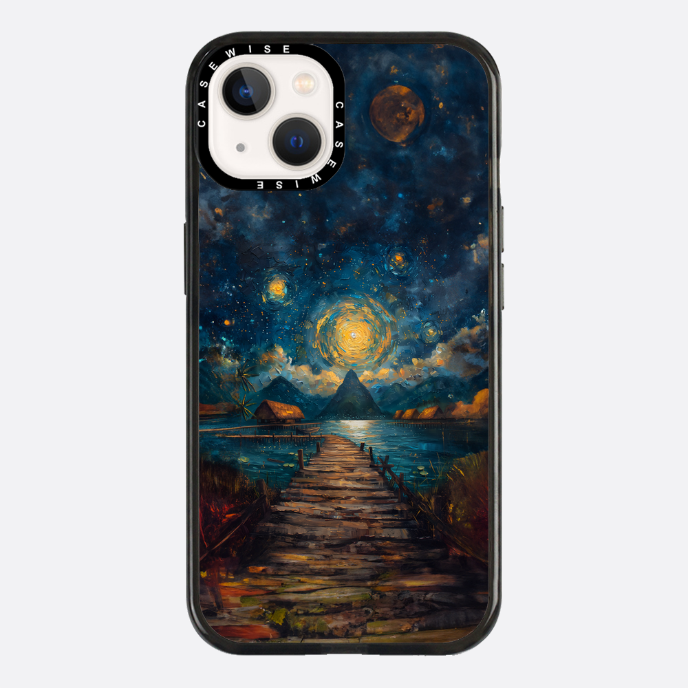 Coastal Pier Painting - Case