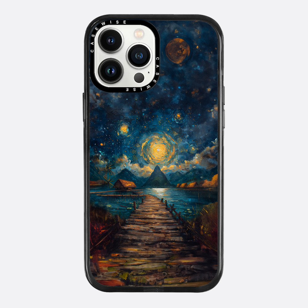 Coastal Pier Painting - Case