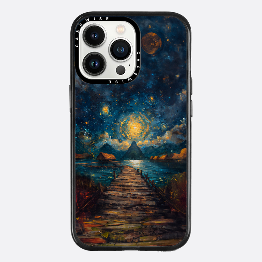 Coastal Pier Painting - Case
