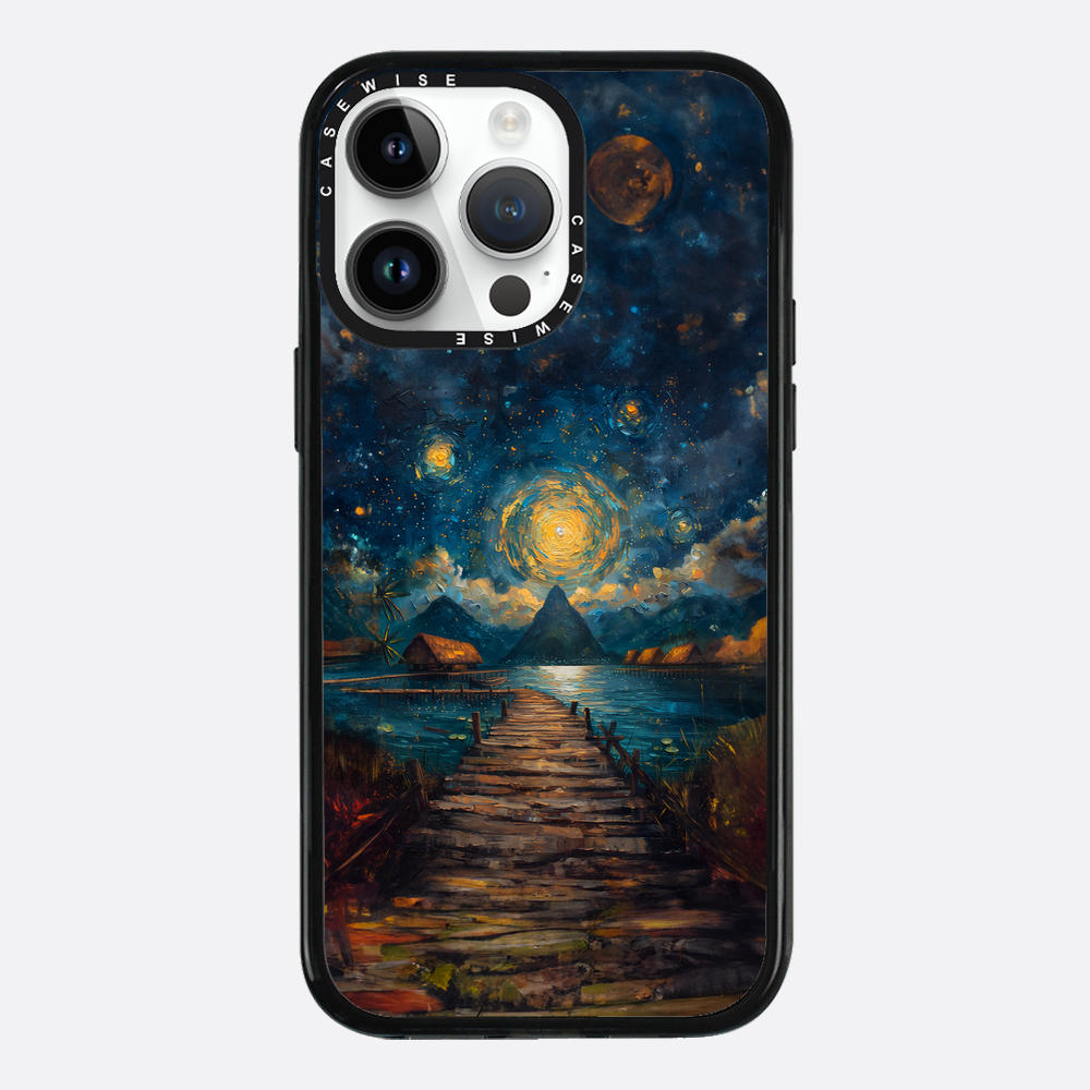 Coastal Pier Painting - Case