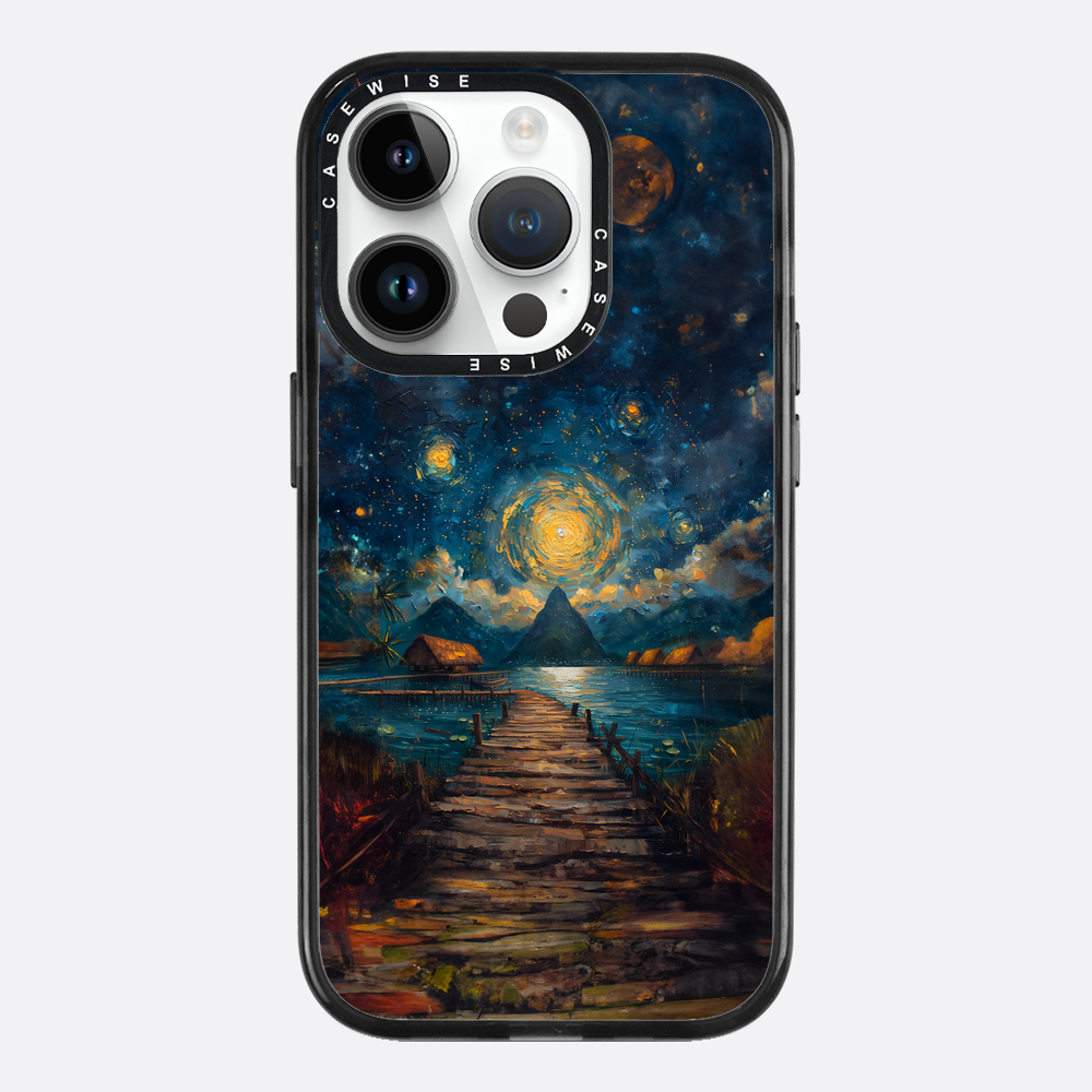 Coastal Pier Painting - Case