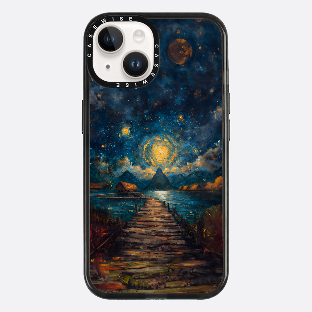 Coastal Pier Painting - Case