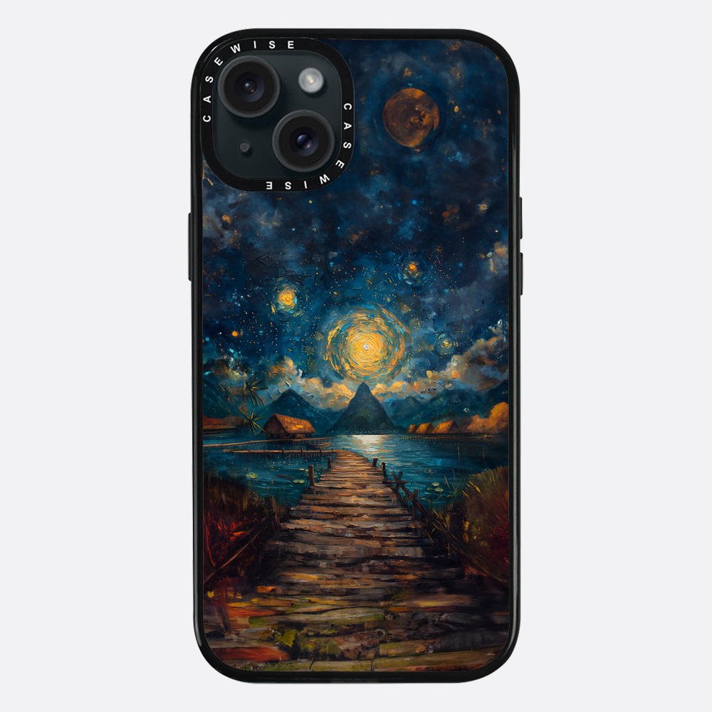 Coastal Pier Painting - Case