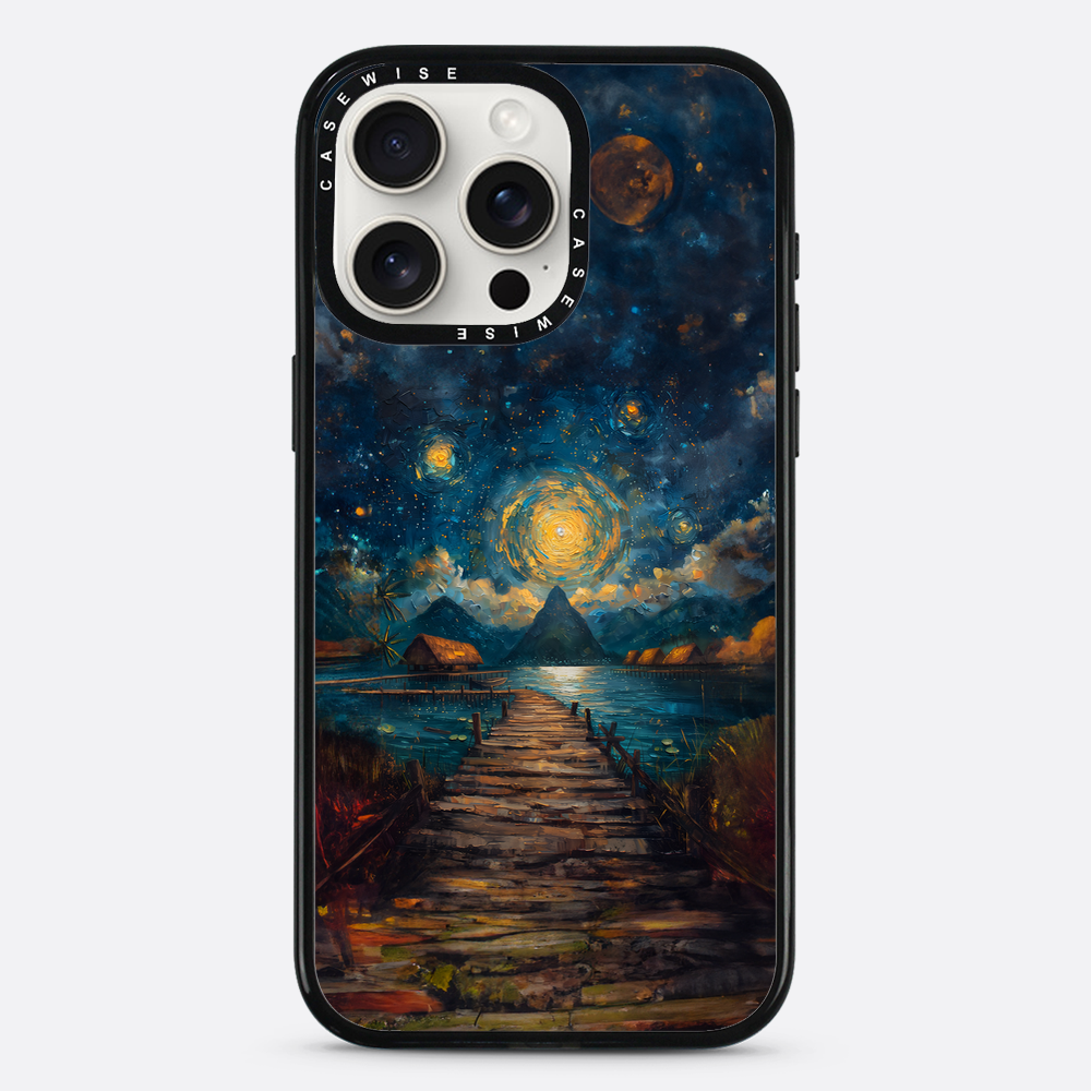 Coastal Pier Painting - Case