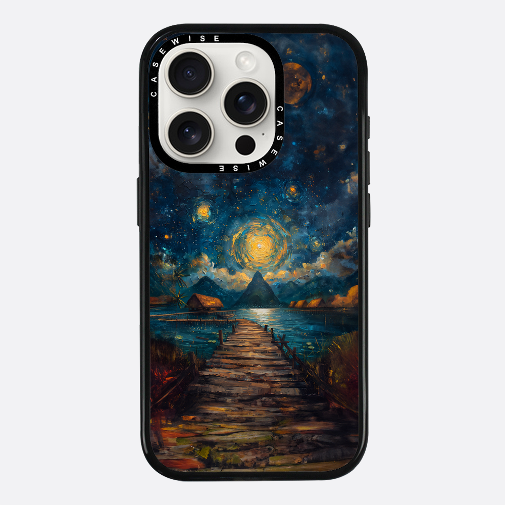 Coastal Pier Painting - Case