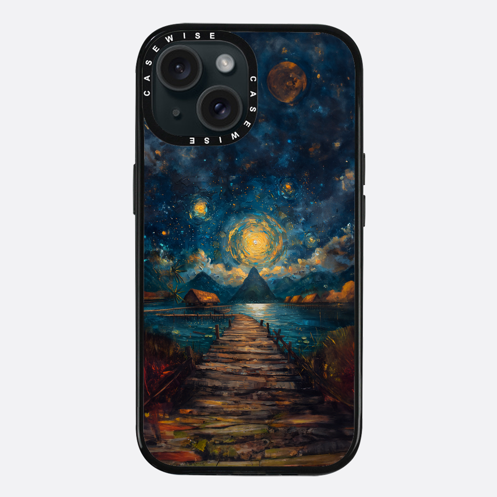Coastal Pier Painting - Case