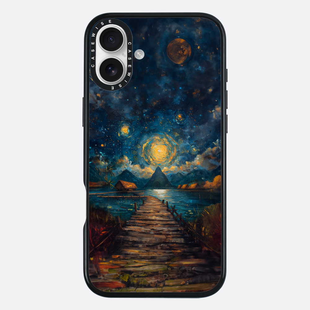 Coastal Pier Painting - Case