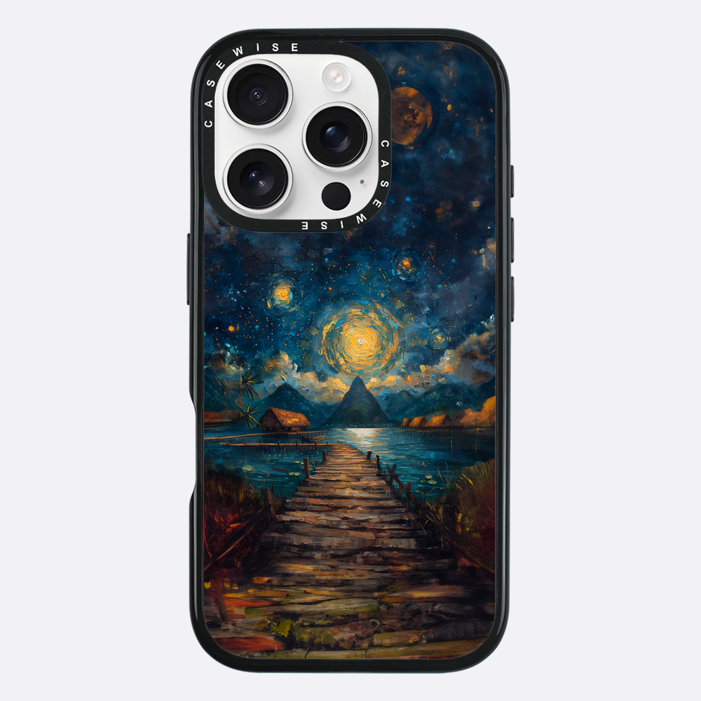 Coastal Pier Painting - Case