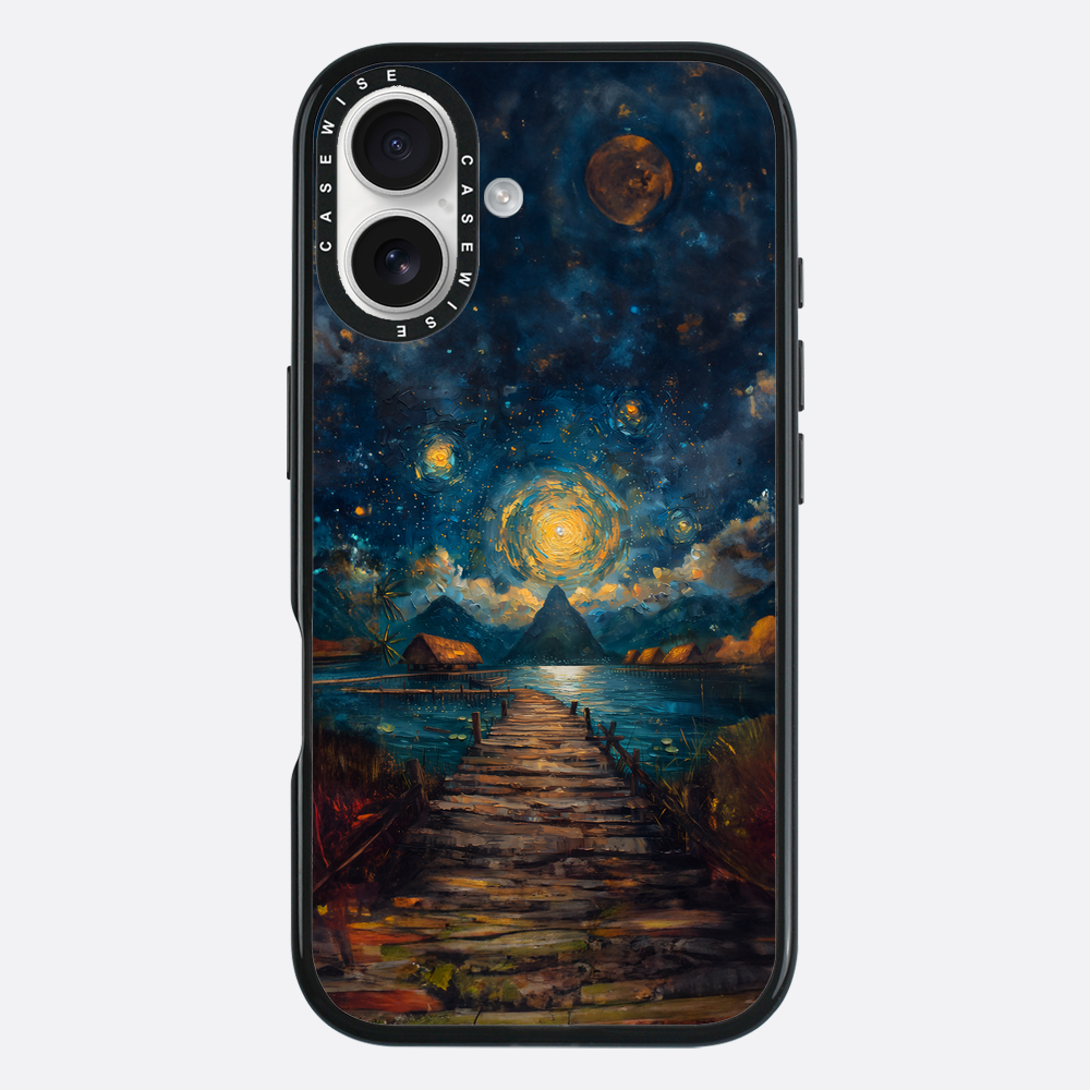 Coastal Pier Painting - Case