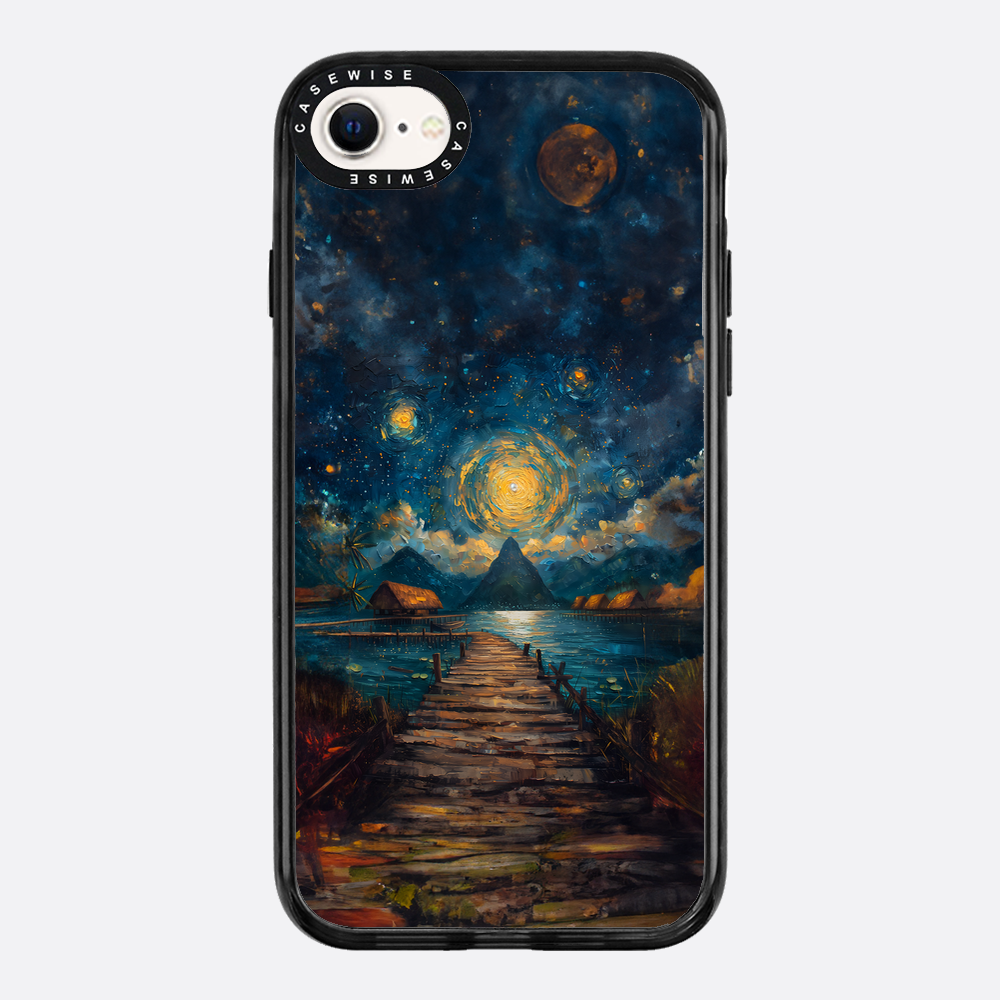 Coastal Pier Painting - Case