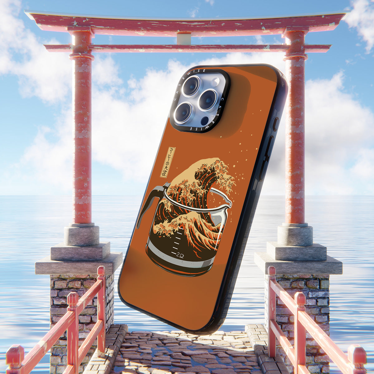 the great wave of coffee light - Case