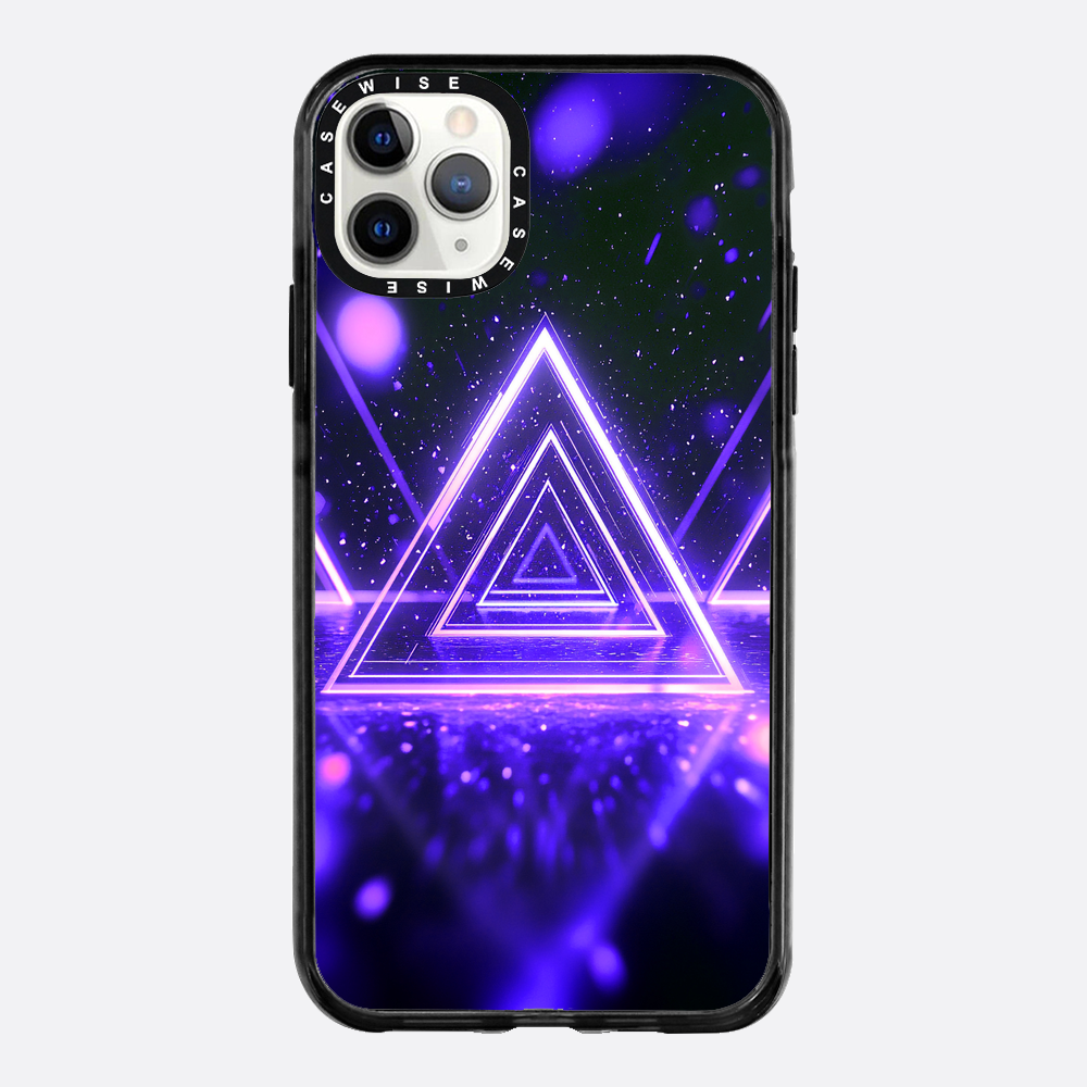 Mystical Symbol Triangles Violet - Case