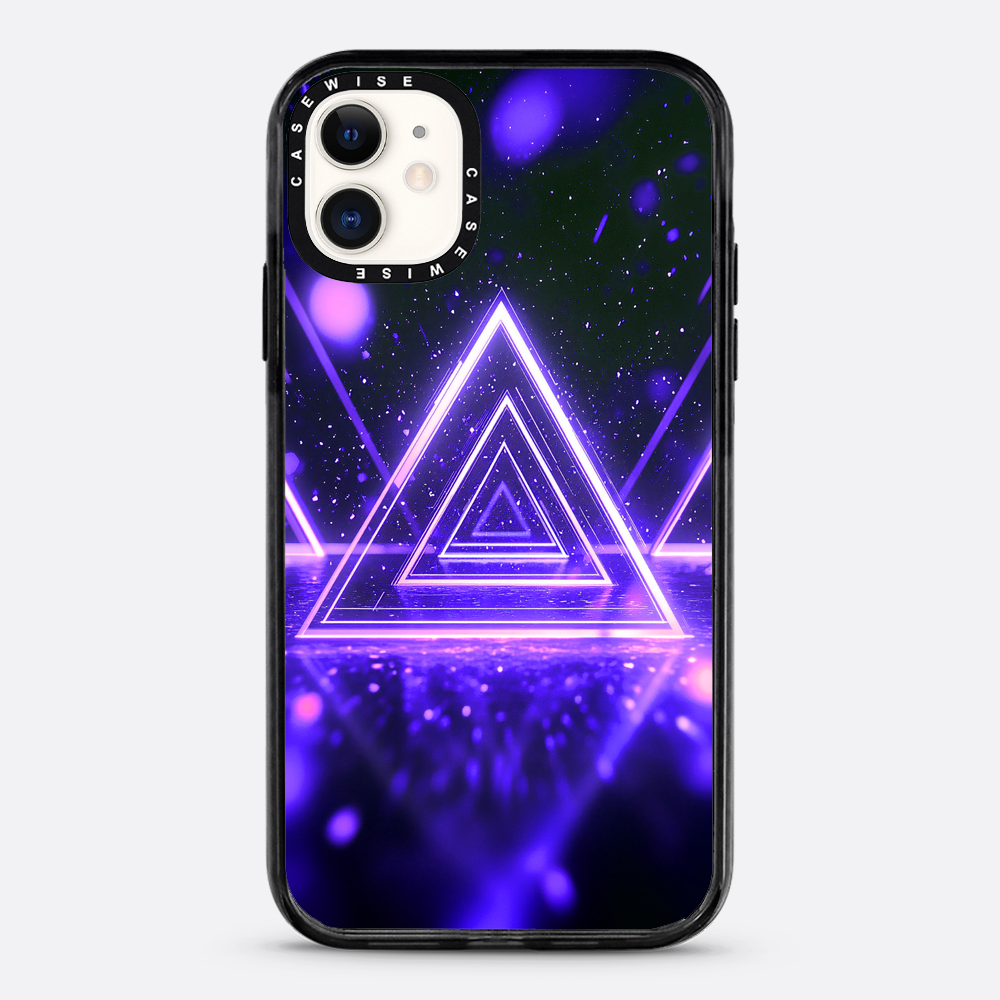 Mystical Symbol Triangles Violet - Case