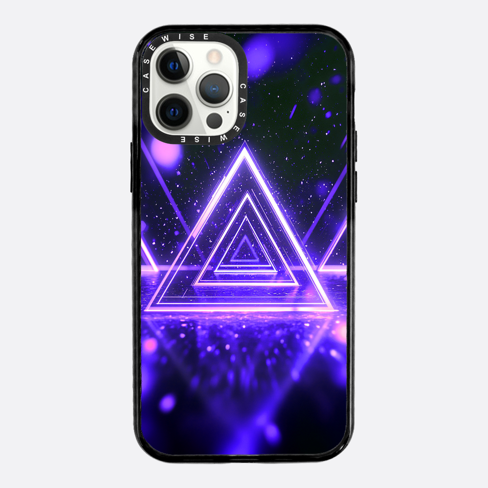 Mystical Symbol Triangles Violet - Case