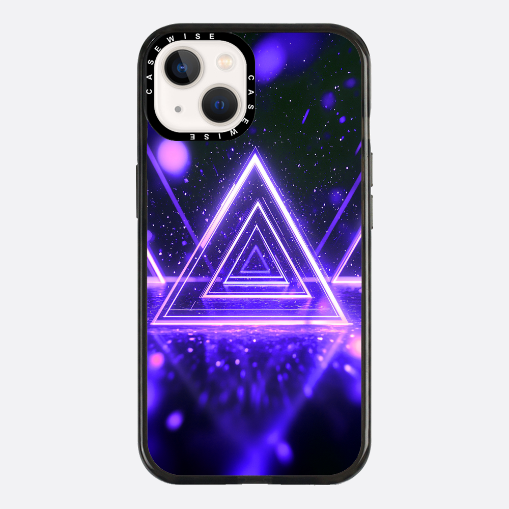 Mystical Symbol Triangles Violet - Case