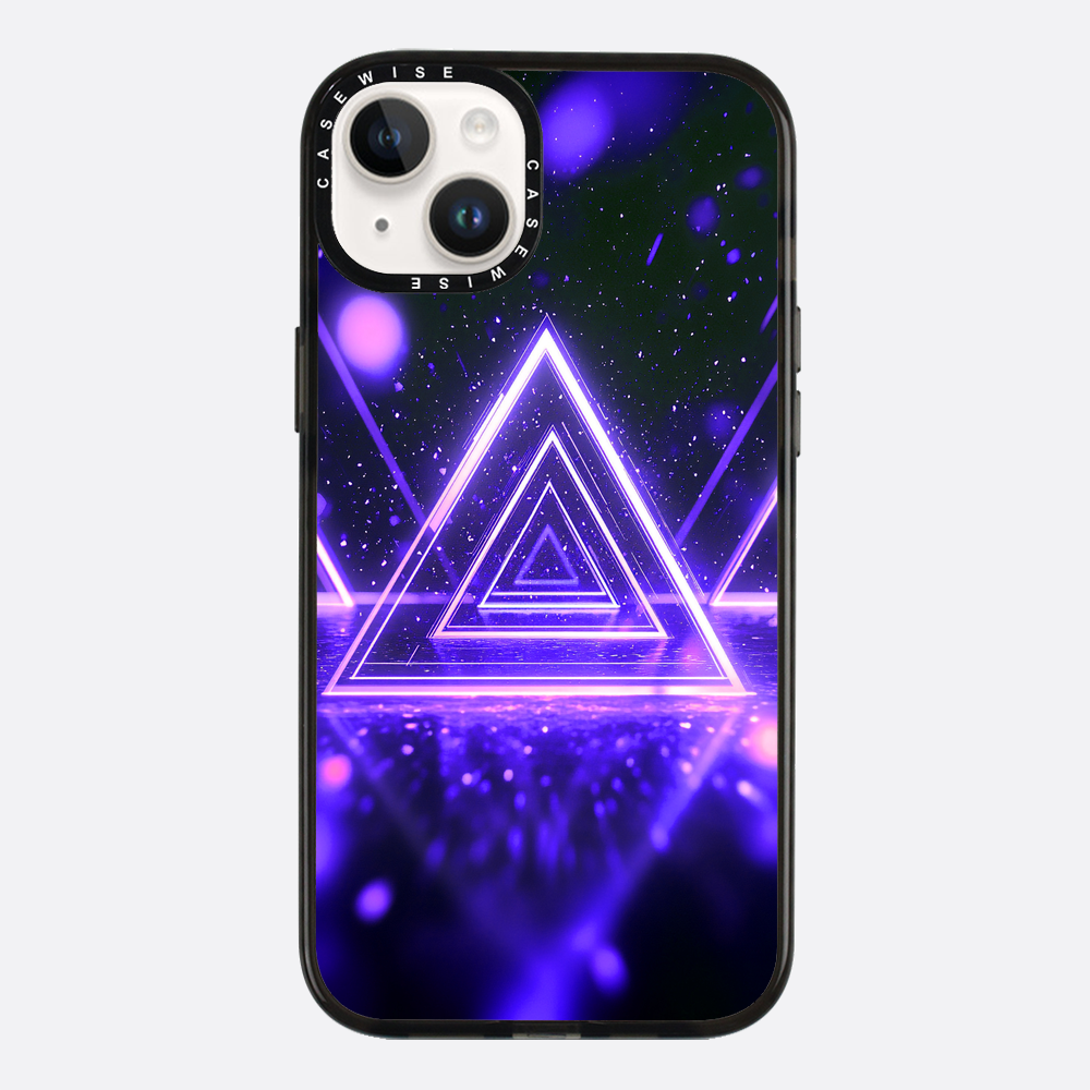 Mystical Symbol Triangles Violet - Case
