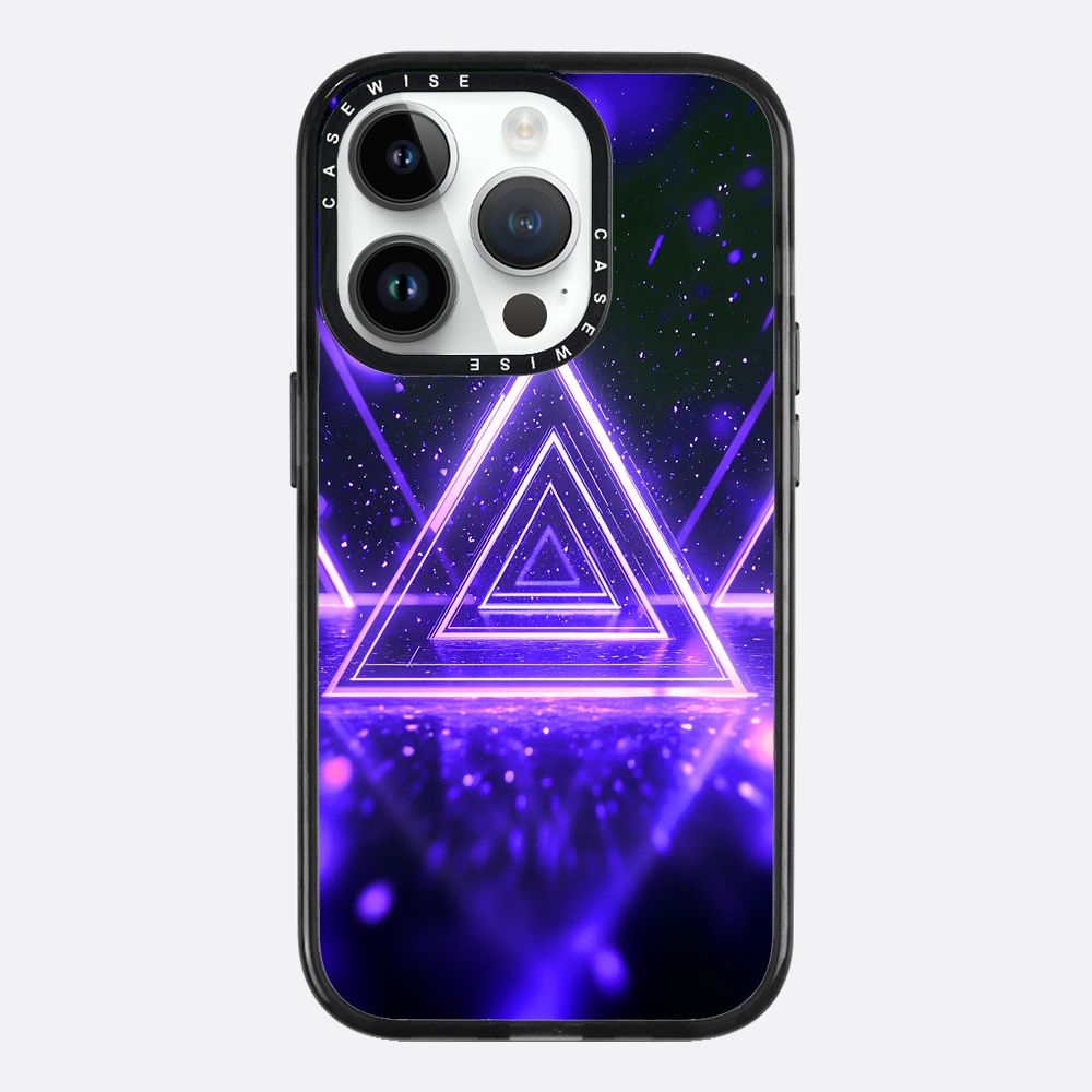 Mystical Symbol Triangles Violet - Case