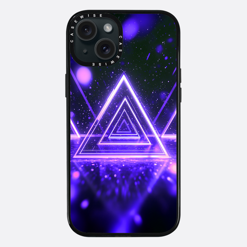Mystical Symbol Triangles Violet - Case