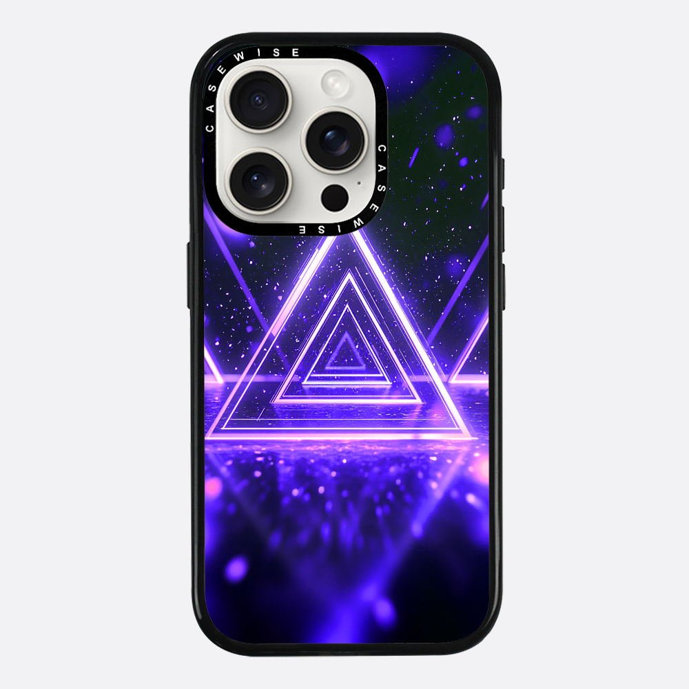 Mystical Symbol Triangles Violet - Case