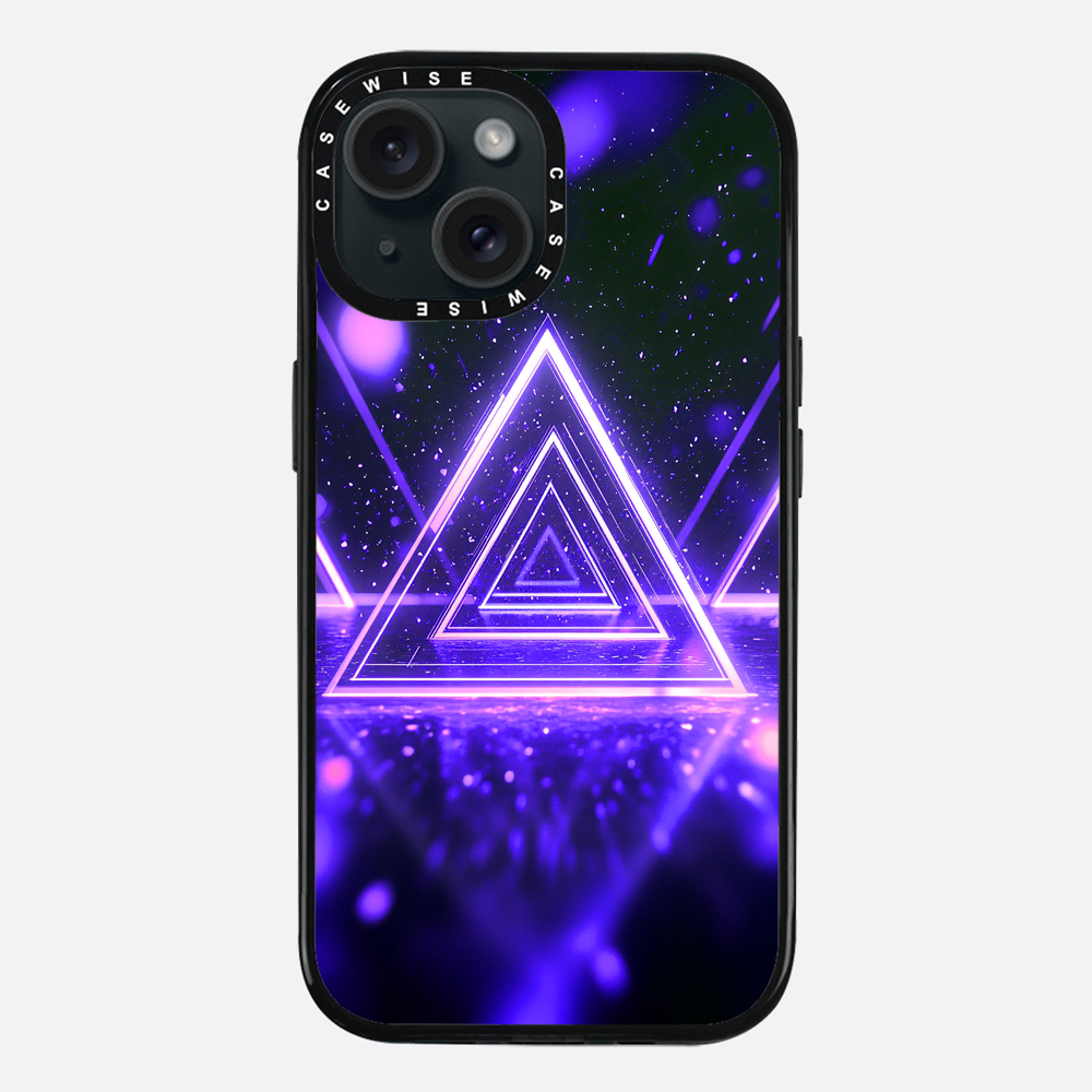 Mystical Symbol Triangles Violet - Case