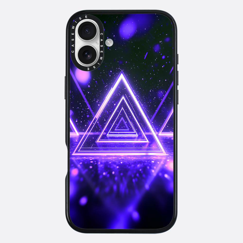 Mystical Symbol Triangles Violet - Case
