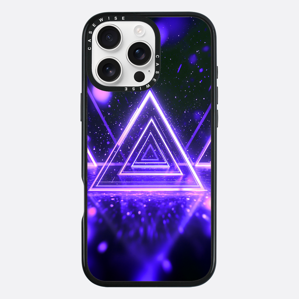 Mystical Symbol Triangles Violet - Case