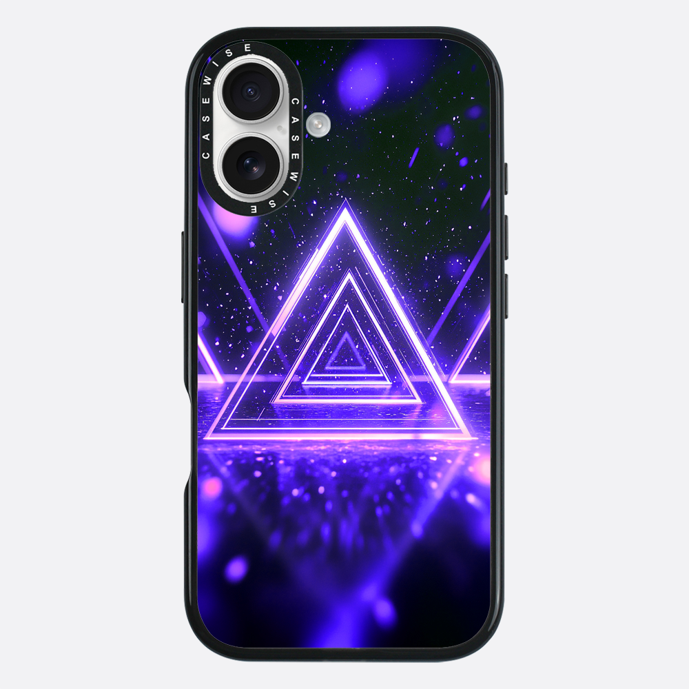 Mystical Symbol Triangles Violet - Case