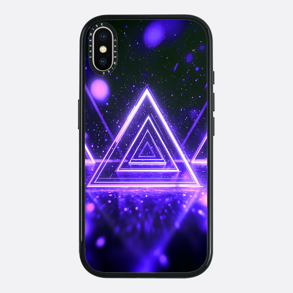 Mystical Symbol Triangles Violet - Case