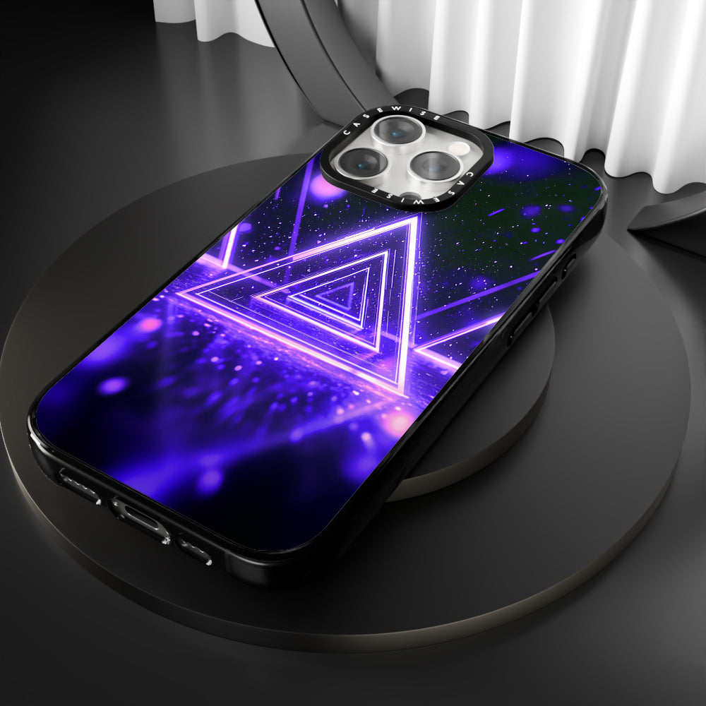 Mystical Symbol Triangles Violet - Case