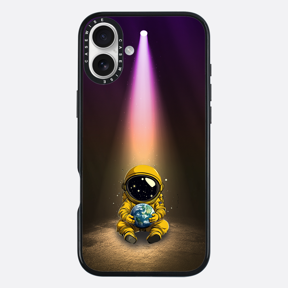 Light Astronaut Holding Earth Funny - Case