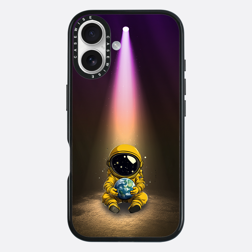 Light Astronaut Holding Earth Funny - Case
