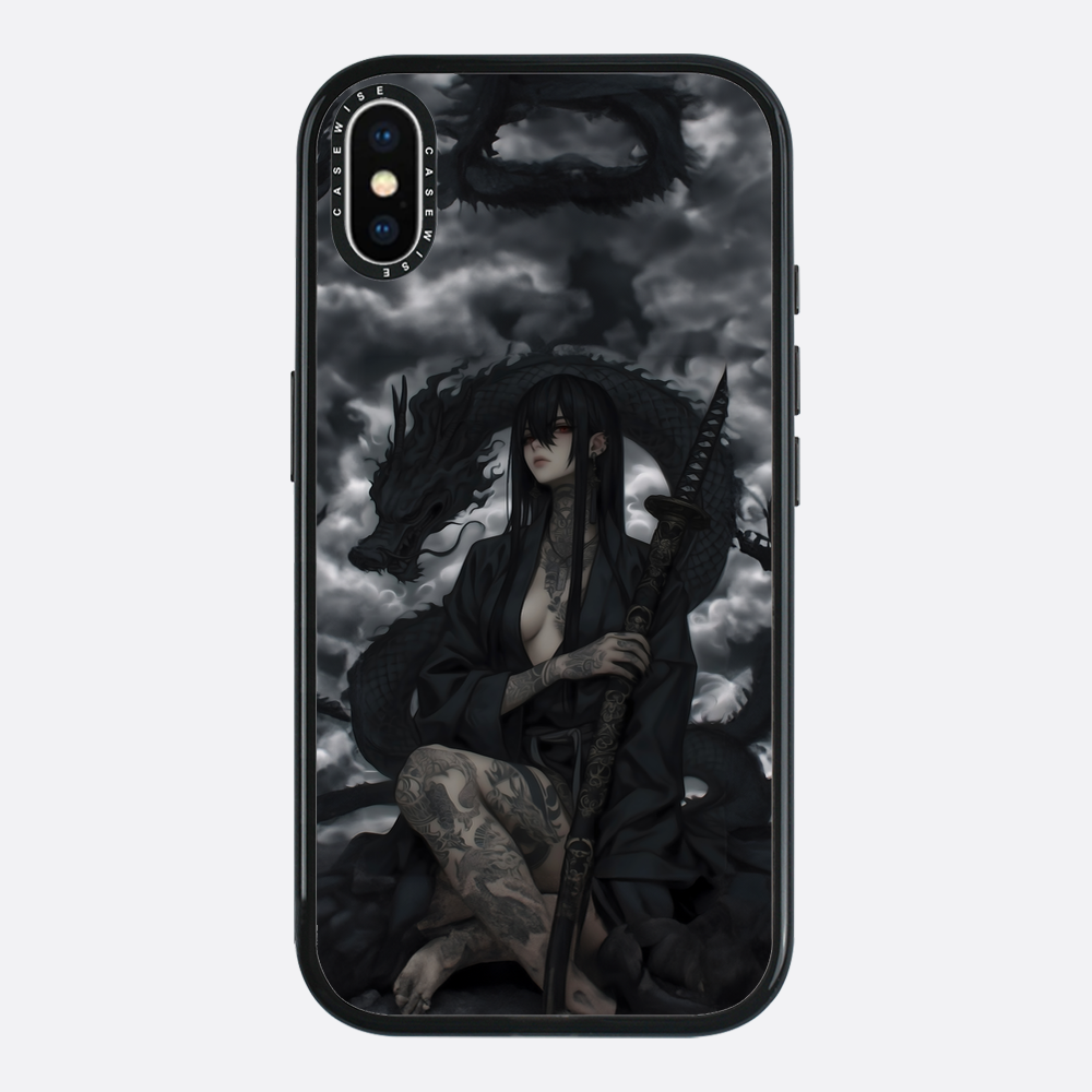 Gothic Black Inked Shadow Girl - Case